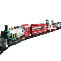HKM-800531 Electric Light and Music Toy Train Set with 18-Piece Track for Kids Ages 5-13