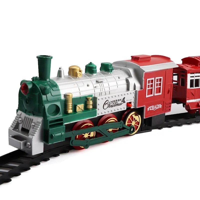 HKM-800531 Electric Light and Music Toy Train Set with 18-Piece Track for Kids Ages 5-13