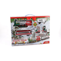 HKM-800531 Electric Light and Music Toy Train Set with 18-Piece Track for Kids Ages 5-13