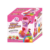 HKM-800723 Kids Plastic Ice Cream Maker Machine with Candy Cups and Spoon - Fun Kitchen Set for Ages 2 to 13