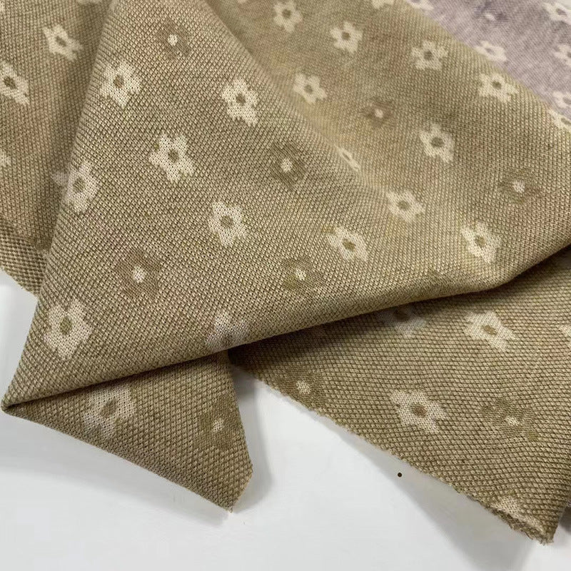 HKM-800723 Knitted Jacquard Fabric for Fashion Dresses and Blouses - 95% Cotton, 5% Spandex, Digital Geometric Print
