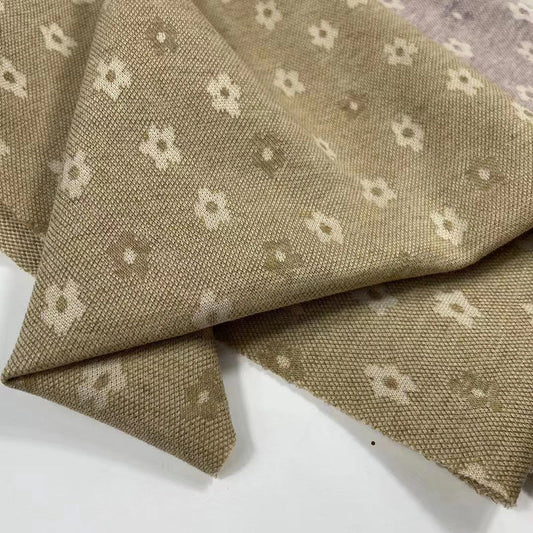 HKM-800723 Knitted Jacquard Fabric for Fashion Dresses and Blouses - 95% Cotton, 5% Spandex, Digital Geometric Print