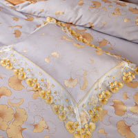 HKM-800723 Luxurious Cotton Jacquard Floral Bedding Set - Available in Multiple Sizes