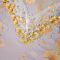 HKM-800723 Luxurious Cotton Jacquard Floral Bedding Set - Available in Multiple Sizes