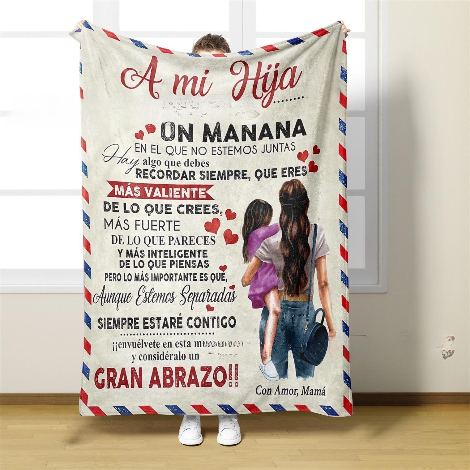 HKM-800723 Soft Polyester Envelope Letter Blanket for Bedroom - Multiple Sizes Available