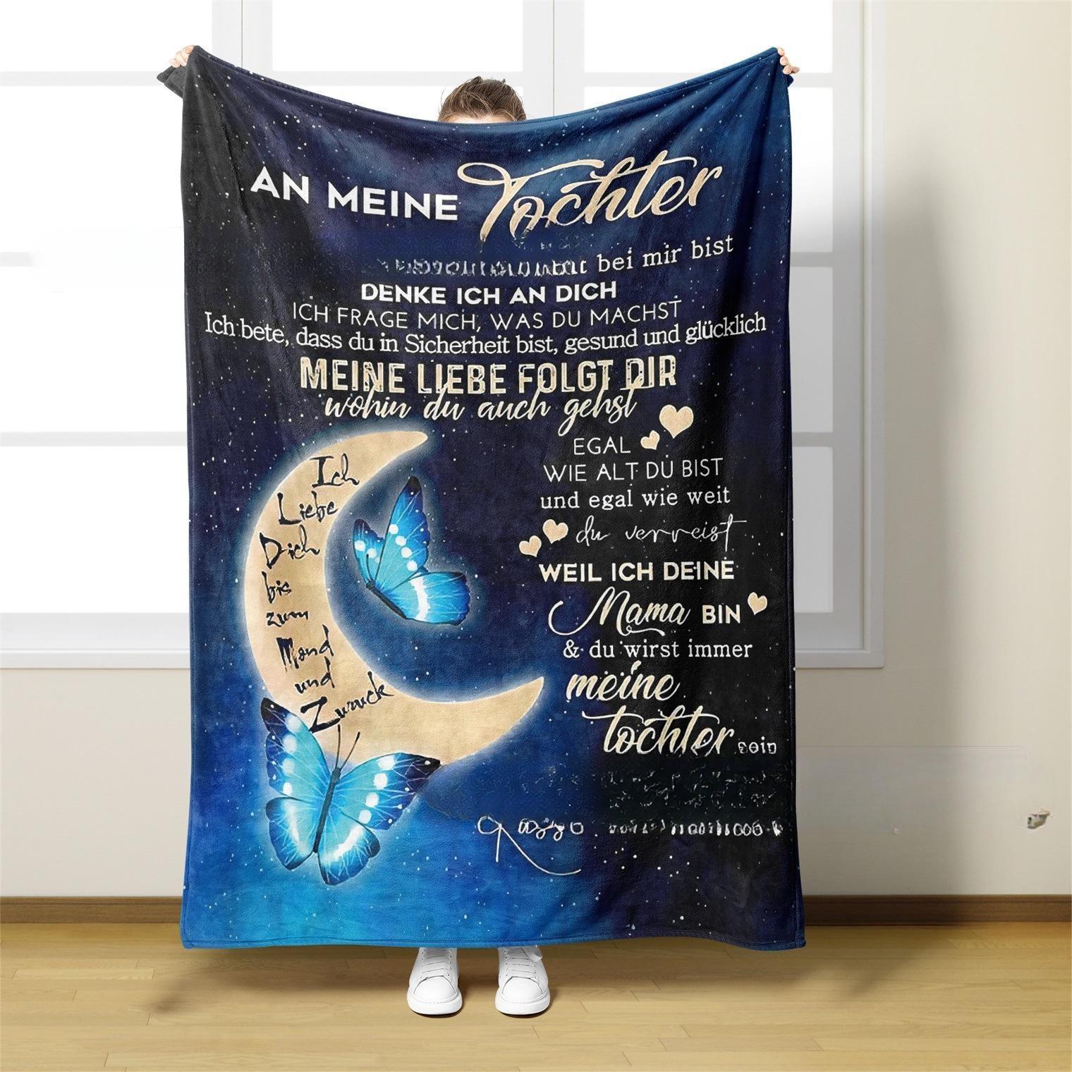 HKM-800723 Soft Polyester Envelope Letter Blanket for Bedroom - Multiple Sizes Available