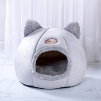 HKM-800851 Cozy Cat Ear Nest for Small Dogs - Cold-Proof, Warm Bed for Pets Up to 7.5 kg