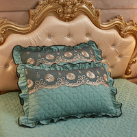 HKM-800851 Lace Quilted Thickened Single Pillowcase - Polyester 48cmx74cm in Multiple Colors