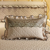 HKM-800851 Lace Quilted Thickened Single Pillowcase - Polyester 48cmx74cm in Multiple Colors