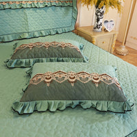HKM-800851 Lace Quilted Thickened Single Pillowcase - Polyester 48cmx74cm in Multiple Colors