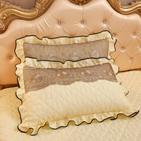 HKM-800851 Lace Quilted Thickened Single Pillowcase - Polyester 48cmx74cm in Multiple Colors