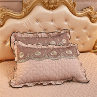 HKM-800851 Lace Quilted Thickened Single Pillowcase - Polyester 48cmx74cm in Multiple Colors