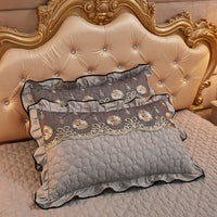 HKM-800851 Lace Quilted Thickened Single Pillowcase - Polyester 48cmx74cm in Multiple Colors
