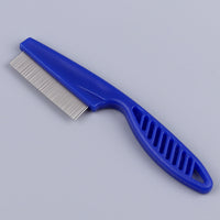 HKM-800979 Flea Comb for Dogs and Cats with Fine Stainless Steel Teeth, Available in Multiple Colors