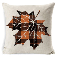 HKM-801171 Thanksgiving and Easter Themed Linen Plush Cushion Pillow - 45x45cm
