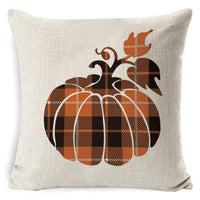 HKM-801171 Thanksgiving and Easter Themed Linen Plush Cushion Pillow - 45x45cm