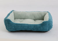 HKM-801427 Four Seasons Universal Pet Bed Candy Color Square Kennel Teddy Pomeranian Mat Cat Nest Pet Bed