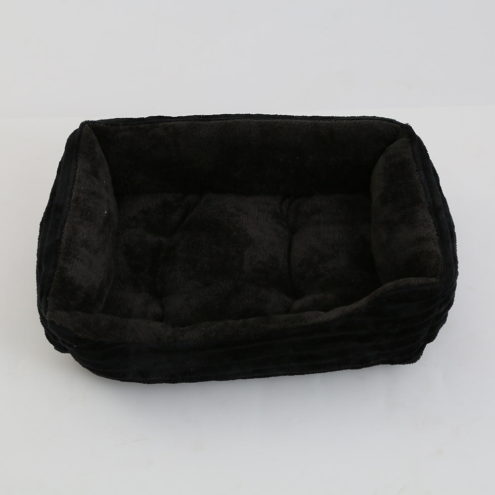 HKM-801427 Four Seasons Universal Pet Bed Candy Color Square Kennel Teddy Pomeranian Mat Cat Nest Pet Bed