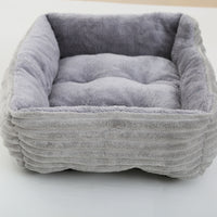HKM-801427 Four Seasons Universal Pet Bed Candy Color Square Kennel Teddy Pomeranian Mat Cat Nest Pet Bed