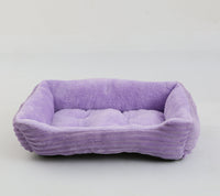 HKM-801427 Four Seasons Universal Pet Bed Candy Color Square Kennel Teddy Pomeranian Mat Cat Nest Pet Bed