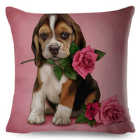 HKM-801427 Personalized Modern Digital Print Pillowcase – 45x45cm, Soft Polyester and PP Cotton Filling, Various Stylish Designs
