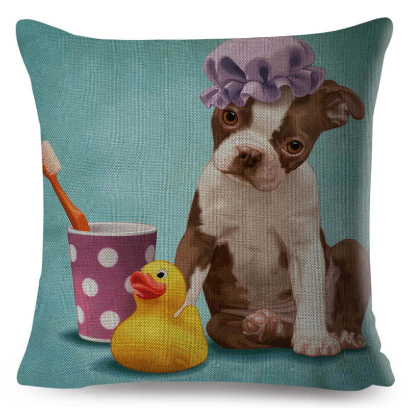 KTX-801427 Personalized Modern Digital Print Pillowcase – 45x45cm, Soft Polyester and PP Cotton Filling, Various Stylish Designs