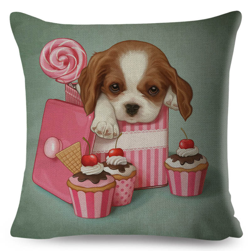 KTX-801427 Personalized Modern Digital Print Pillowcase – 45x45cm, Soft Polyester and PP Cotton Filling, Various Stylish Designs