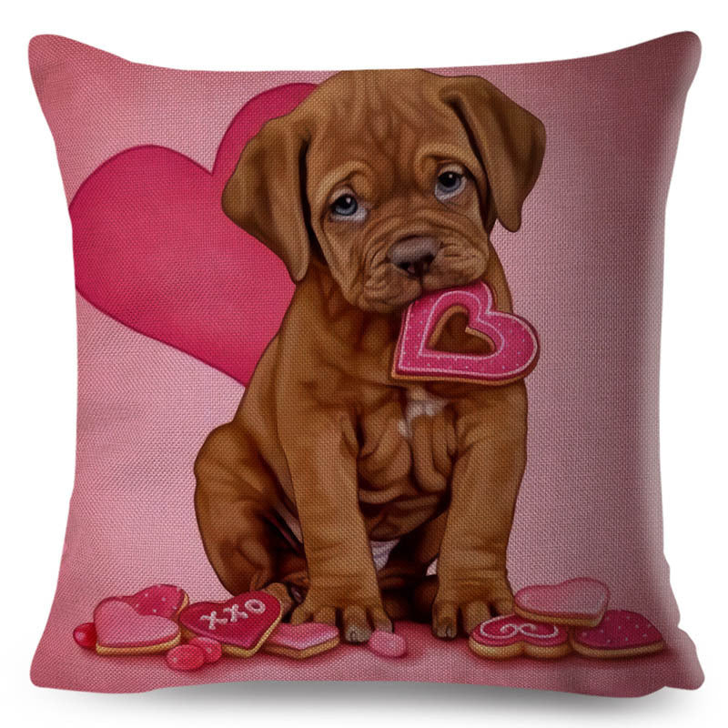 KTX-801427 Personalized Modern Digital Print Pillowcase – 45x45cm, Soft Polyester and PP Cotton Filling, Various Stylish Designs