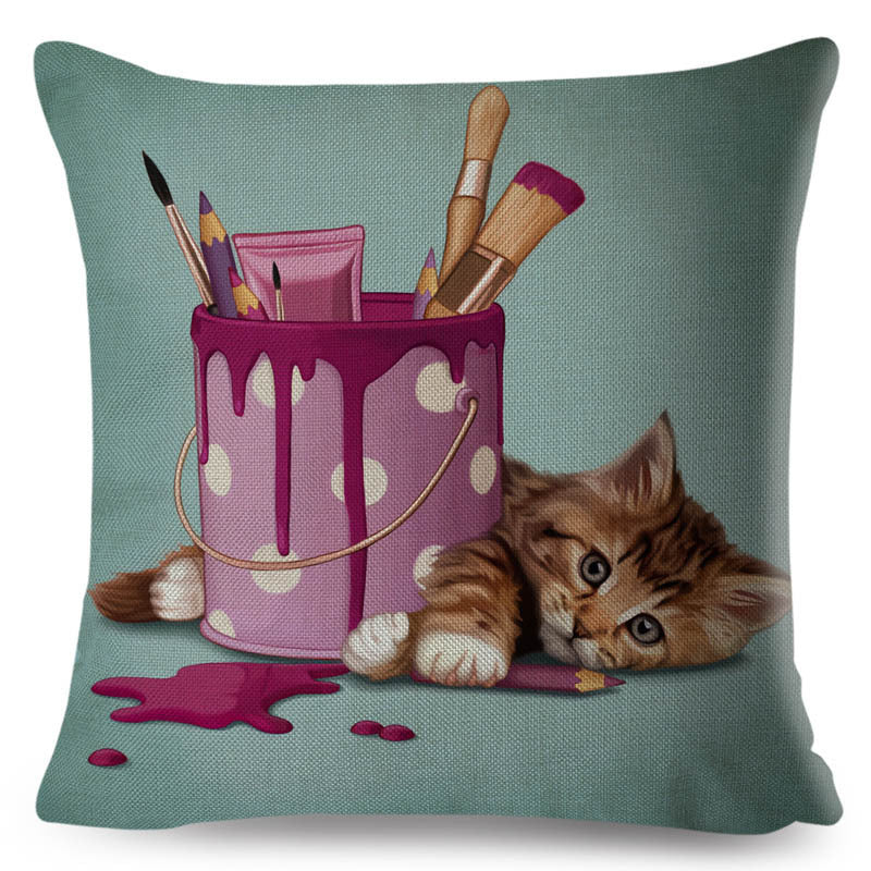 KTX-801427 Personalized Modern Digital Print Pillowcase – 45x45cm, Soft Polyester and PP Cotton Filling, Various Stylish Designs