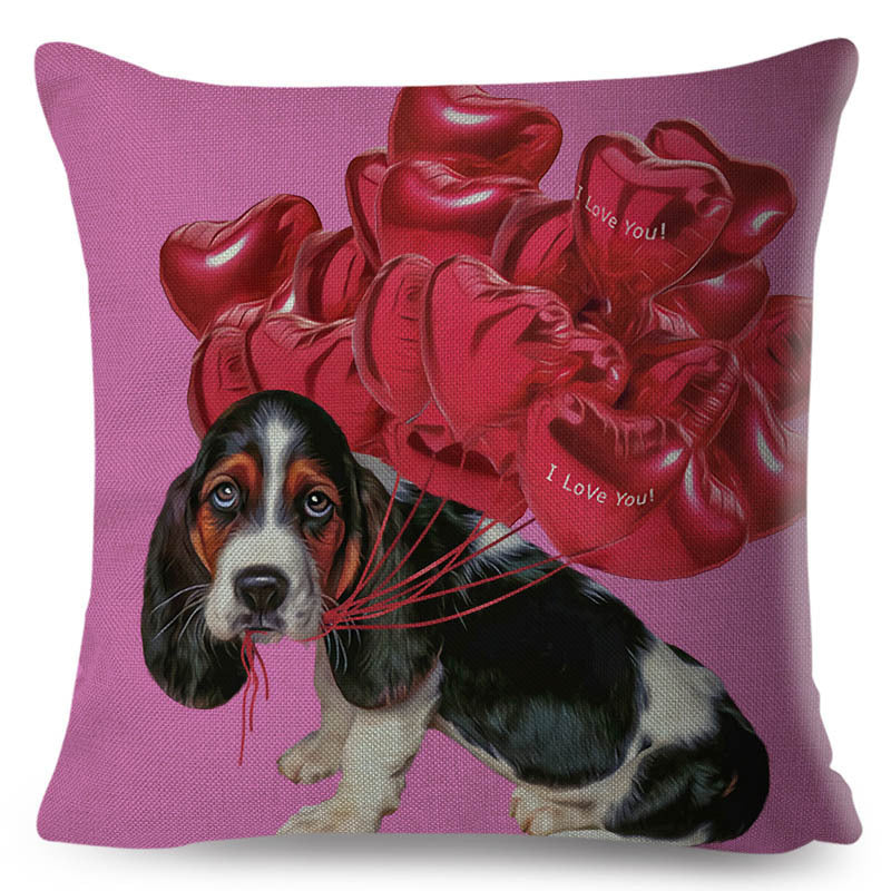 KTX-801427 Personalized Modern Digital Print Pillowcase – 45x45cm, Soft Polyester and PP Cotton Filling, Various Stylish Designs