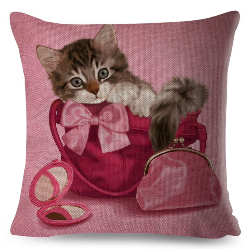 KTX-801427 Personalized Modern Digital Print Pillowcase – 45x45cm, Soft Polyester and PP Cotton Filling, Various Stylish Designs