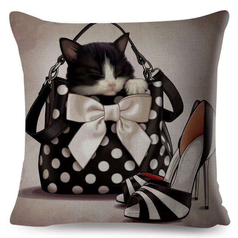 KTX-801427 Personalized Modern Digital Print Pillowcase – 45x45cm, Soft Polyester and PP Cotton Filling, Various Stylish Designs