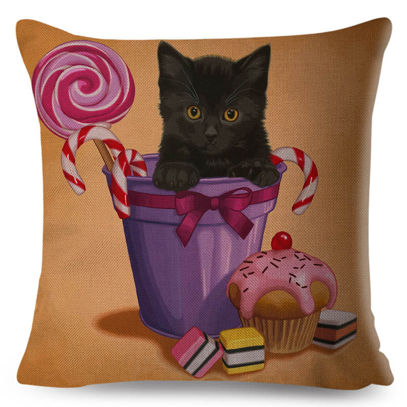 KTX-801427 Personalized Modern Digital Print Pillowcase – 45x45cm, Soft Polyester and PP Cotton Filling, Various Stylish Designs