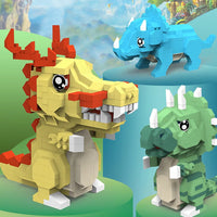 HKM-801619 Dinosaur Building Block Toy Set for Kids - Educational DIY Assembly Toy for Ages 6 and Up