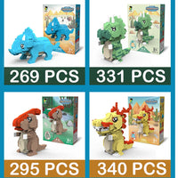 HKM-801619 Dinosaur Building Block Toy Set for Kids - Educational DIY Assembly Toy for Ages 6 and Up