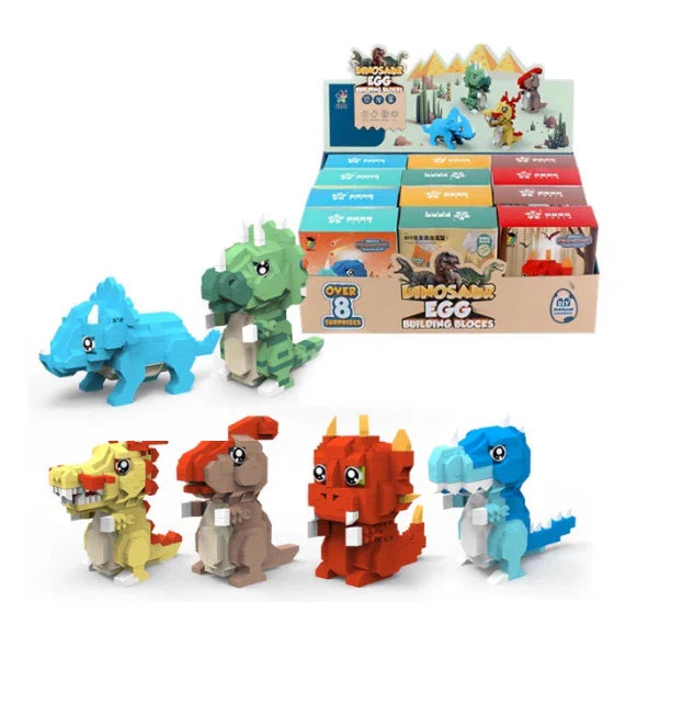 HKM-801619 Dinosaur Building Block Toy Set for Kids - Educational DIY Assembly Toy for Ages 6 and Up