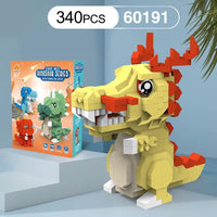 HKM-801619 Dinosaur Building Block Toy Set for Kids - Educational DIY Assembly Toy for Ages 6 and Up