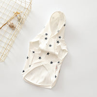 HKM-801683 Small Dog Hoodie with Cap - Casual Cotton Style in Black and White, Sizes XS to XXL