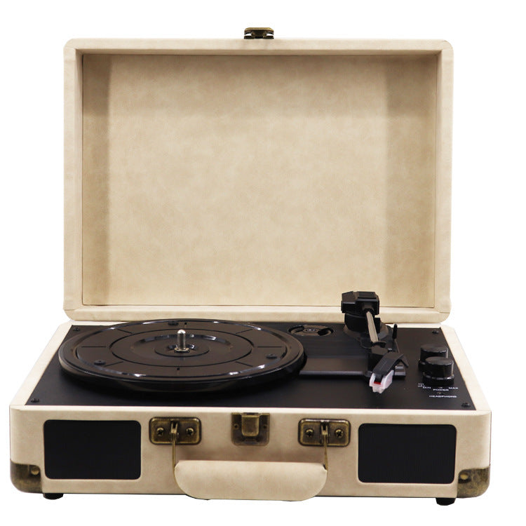 KTX-801747 Vinyl Record Player with Manual and Adapter, Compact Design for Home Use