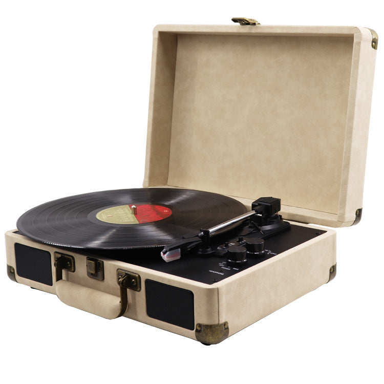 KTX-801747 Vinyl Record Player with Manual and Adapter, Compact Design for Home Use