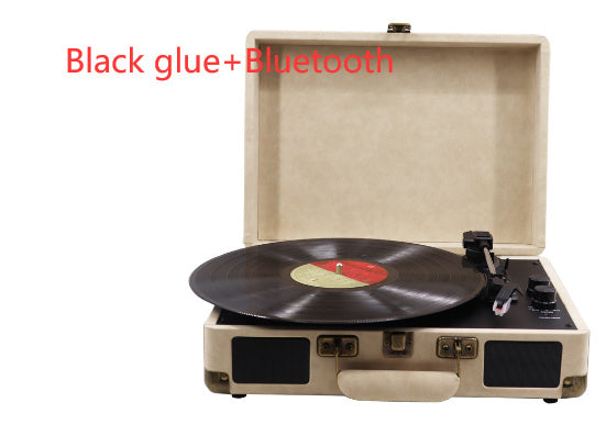 KTX-801747 Vinyl Record Player with Manual and Adapter, Compact Design for Home Use