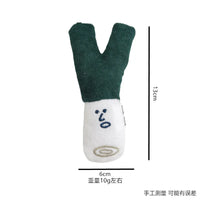 HKM-801875 Creative Cartoon Vegetable Plush Keychain - Funny Garlic, Green Onion, Ginger, Pepper Doll
