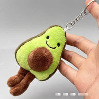 HKM-801875 Creative Cartoon Vegetable Plush Keychain - Funny Garlic, Green Onion, Ginger, Pepper Doll