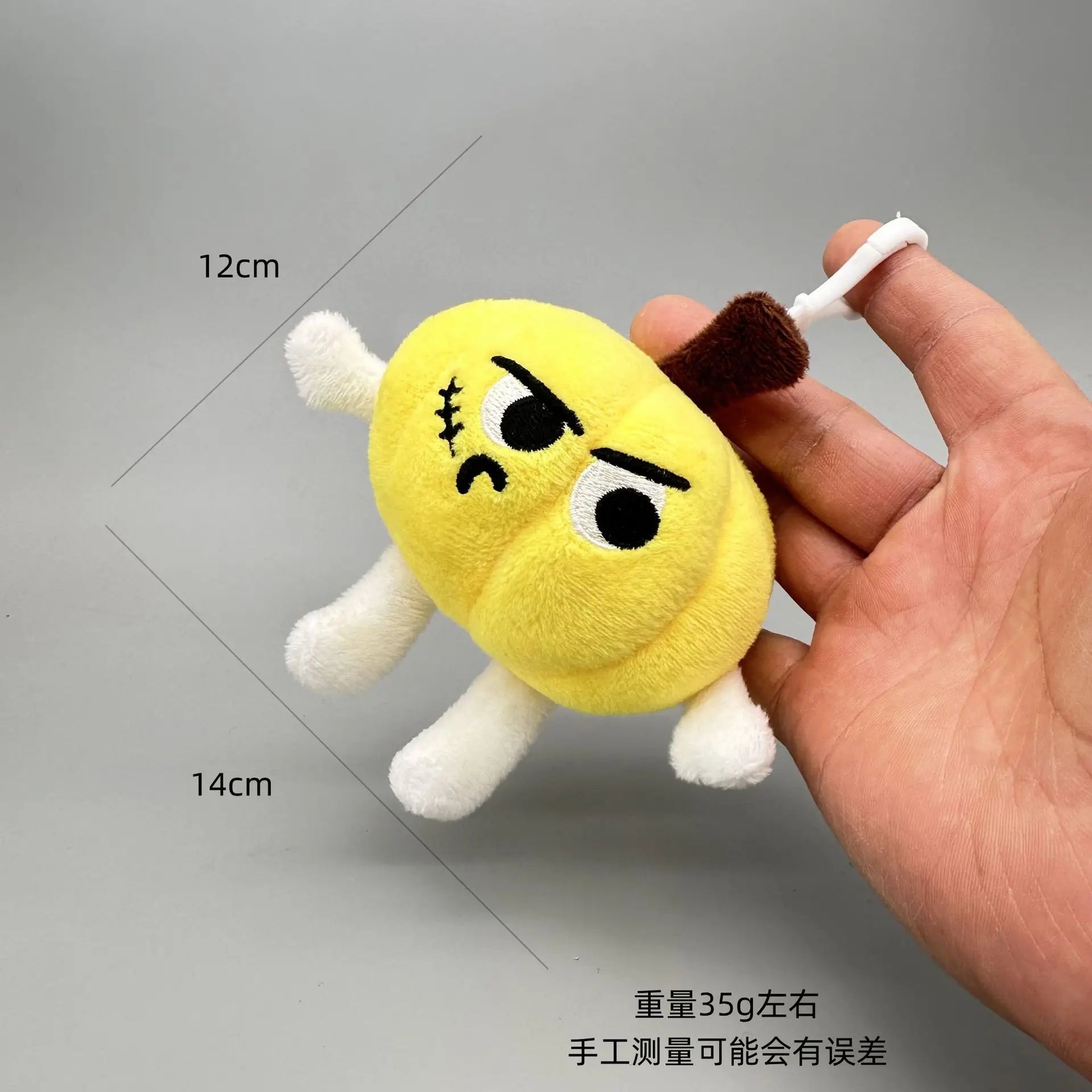 HKM-801875 Creative Cartoon Vegetable Plush Keychain - Funny Garlic, Green Onion, Ginger, Pepper Doll