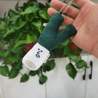 HKM-801875 Creative Cartoon Vegetable Plush Keychain - Funny Garlic, Green Onion, Ginger, Pepper Doll