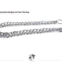 HKM-801875 Double Row Stainless Steel Dog Collar - Durable Design, 2.0x30cm & 3.0x50cm Sizes Available