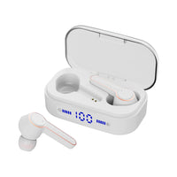 HKM-801939 True Wireless Stereo Mini Earphones T19 with Bluetooth 5.0, Power Display, and Voice Control