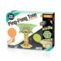 HKM-802003 4 in 1 Interactive Tree Ping Pong Sports Toy for Kids Ages 2 and Up - Indoor and Outdoor Fun