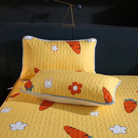 HKM-802003 Waterproof Anti-Mite Clip Cotton Pillowcase - Multiple Solid Color Options Available