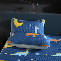 HKM-802003 Waterproof Anti-Mite Clip Cotton Pillowcase - Multiple Solid Color Options Available